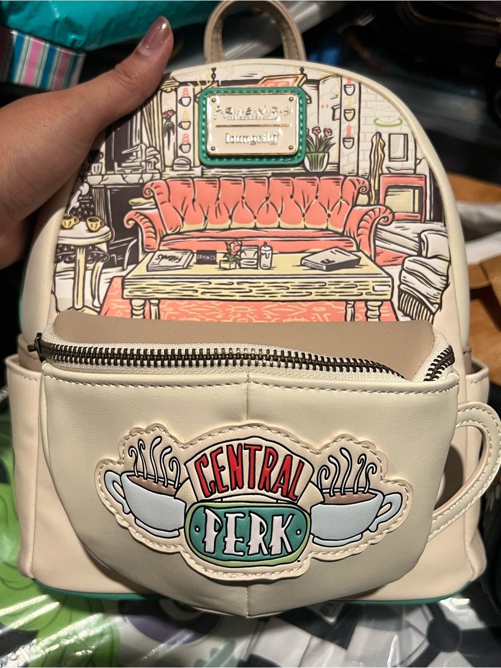 Loungefly Cream Central Perk Mini Backpack Friends